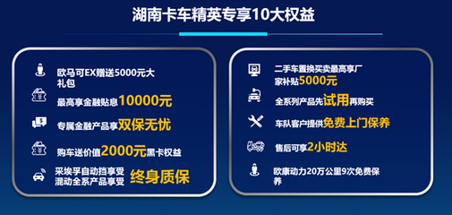 福田汽車發布湖南‘地產車’政策，助推綠色物流高效運行